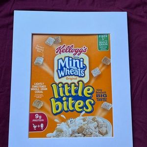 Frosted mini wheats cereal Art matted breakfast little bites